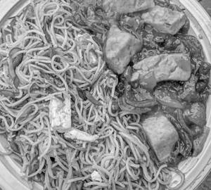 Chilli Paneer With Noodles