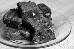 Triple chocolate brownie