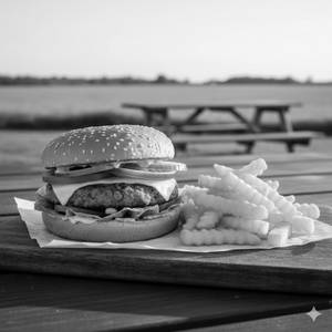 Veg Cheese Burger Combo  