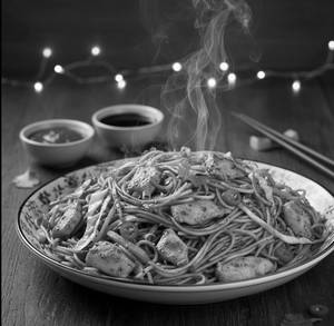 Double egg chicken noodles