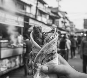 Sheek kabab normal  roll [2 sticks]