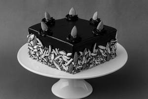 Almond Chocolate Cake Square [Pure Eggless]