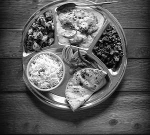 Dinner thali (menu changes daily)