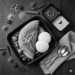 Onion Masala Dosa With Idli