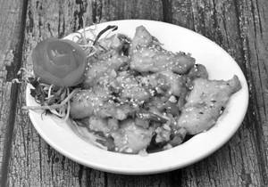 Chili Garlic Fish (bhetki)