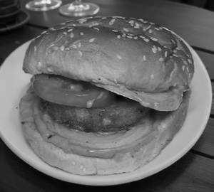 Chicken patty burger