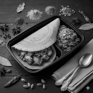 Masala Dosa With Halwa