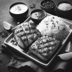 Grilled Fish Garlic Sauce