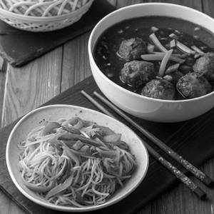 Veg Manchurian Noodles