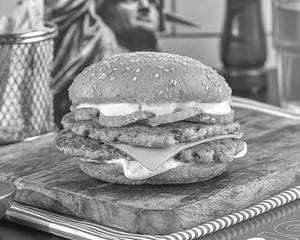 Truffle Chicken Smashed Burger