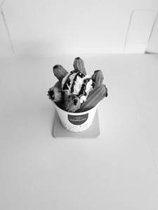 Filled Blueberry Churro Tub