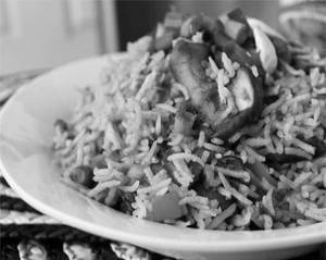 Schewan Mushroom Fried Rice