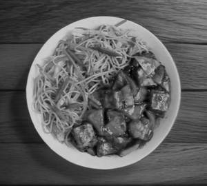 Chilli Paneer [ 2 Picesc]And Veg Chowmin 