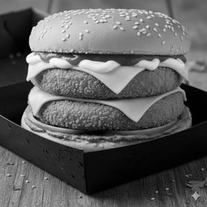 Double Veg Double Cheese Burger