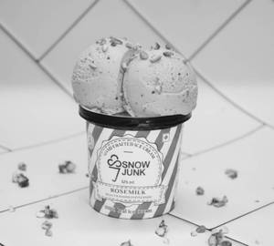 Rose Milk With Candied Pistachios Ice Cream [125 ml]