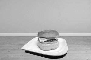 Aloo tikki burger with cheese