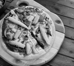 Baby Corn  pizza