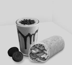 Oreo Milk shake + veggie roll combo                                  