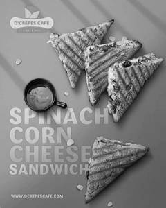 Spinach Corn Cheese Sandwich