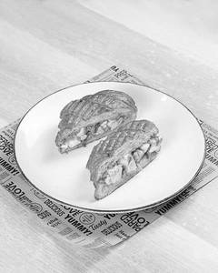Guntur Chilly Spiced Chicken Croissant Sandwich