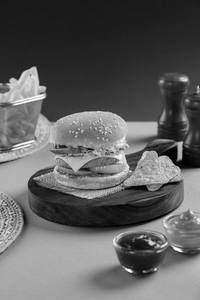 Crunchy Cheese Veg Burger