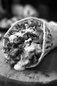 Hot garlic shawarma