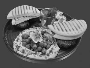 Falafel Pita Pockets With Greek Tzatziki Sauce