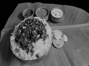 Mirayala Mamasam Fry Biryani (mutton Fry)