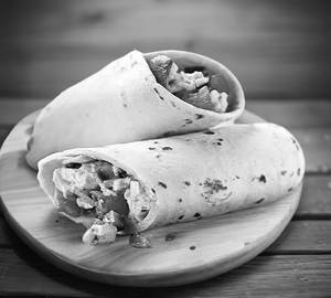 Smoked chilli paneer wrap