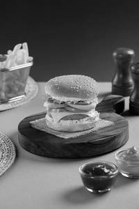 Three Cheese Melt Burger