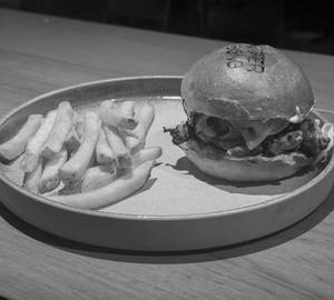 Mediterranean Shawarma Chicken Burger