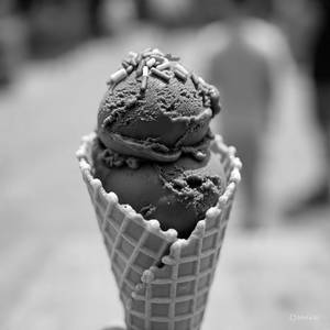 Blackcurrant ice cream
