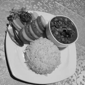 CHOLA WITH PLAIN RICE /JEERA RICE