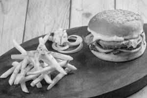 Chicken Burger With Fries