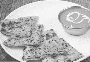 Cheese Corn Kulcha With Gravy