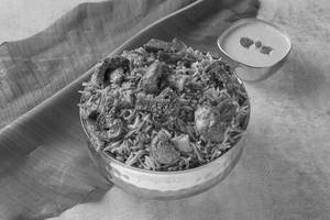 Dum Mushroom Biryani