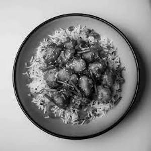 Chicken manchurian fried rice