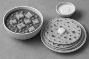 Paneer Masala [half] with Butter tawa Roti [4p]