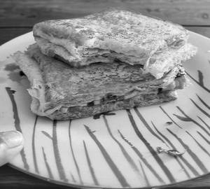 Chicken bread omelette