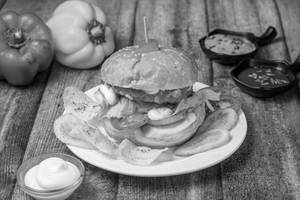Chicken Peri-peri Firecracker Burger