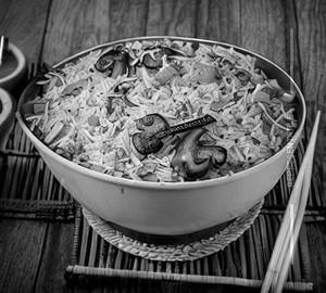 Veg mushroom fried rice