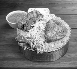 Chicken dum biryani single
