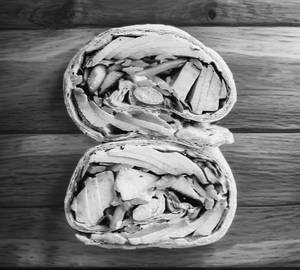 Veg and sausy wrap