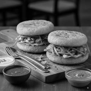 Fried Veg Momo Burger [2 Pieces]