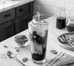 Peppermint cold coffee