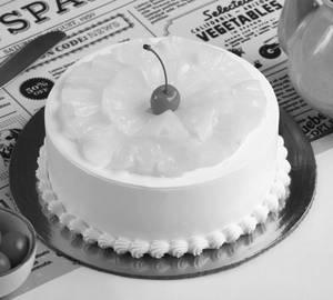 Eggless pineapple cake
