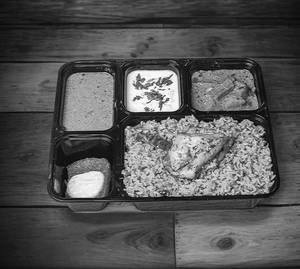Andhra Chicken Biryani Meal Box - Serves 1
