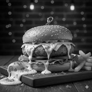 Meal For 1 Chicken Cheese Burger Combo  