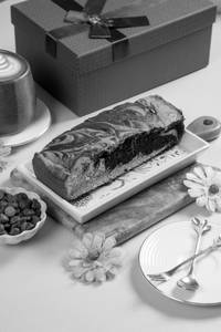 Chocolate Vanilla Marble Tea Cake