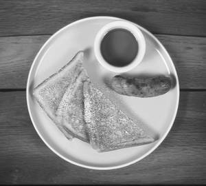 France toast with chicken sausage